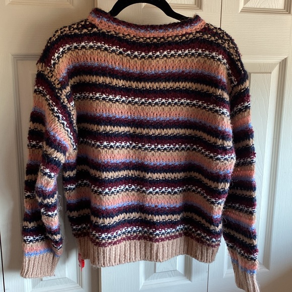 Autumn Cashmere Long Sleeve Cashmere Wool Silk Blend Pullover Sweater Sz Small - Picture 3 of 10